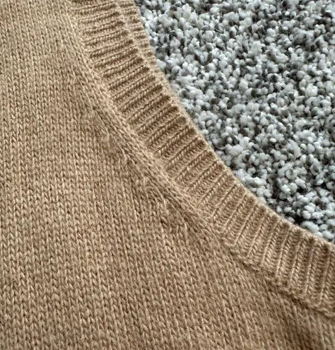 Lafayette 148 tan wool/cashmere sweater vest size L Size L