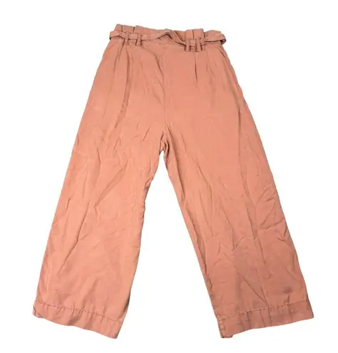 Anthropologie  High Waist Wide Leg Paper Bag Pants Belted & Pockets 16R 16 R - Image 6