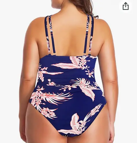 You dian Tummy Control Ruched Front Cross Backless one piece swimwear