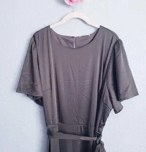 Baltic Born Juniper Green Agnes Satin Maxi Dress