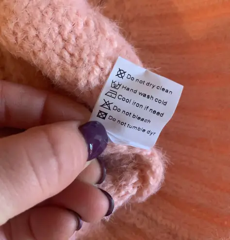 Light Pink Cold Shoulder Sweater