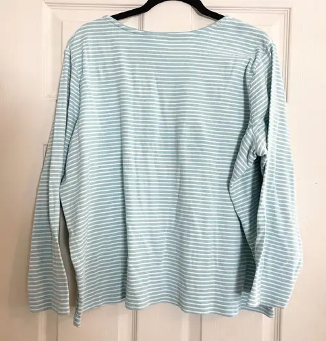 CJ Banks Striped Long Sleeve T