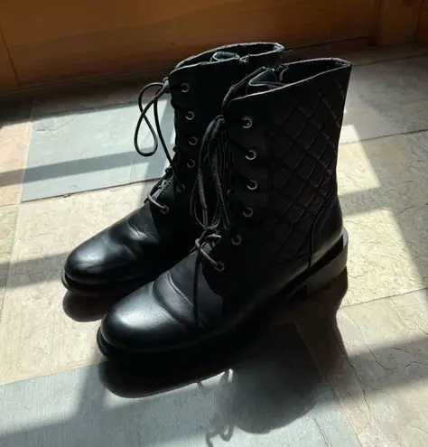 Vegan leather boots Black Size 10