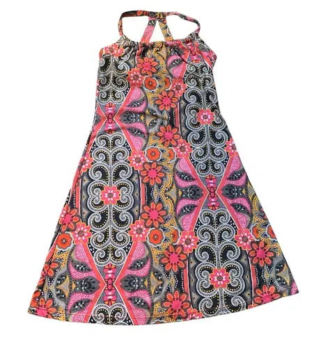 prAna Floral Patterned Dress - Pink & Black XS