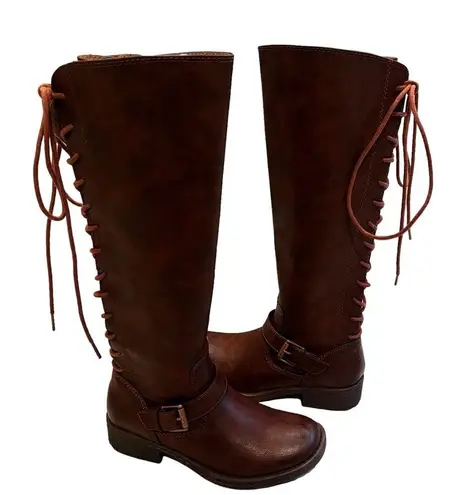 NWOT, Sofft Kristie Dark Brown Corset Boot, Size 6M
