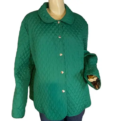 Briggs New York GREEN QUILTED JACKET (24W)
