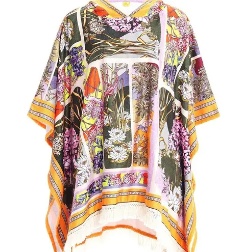 Agua Bendita Delahila Suki Poncho Towel Caftan NWT Size U, One Size Fits All