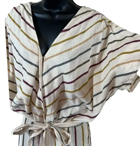 World Market Striped Cotton Jumpsuit Size undefined