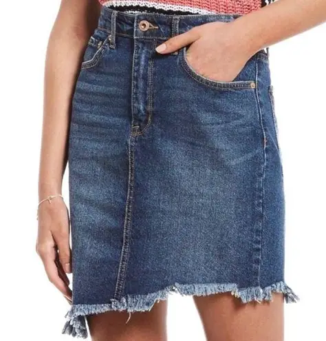 Ella Moss NWT  "Edmond" High Rise Denim Five Pocket Jean Mini Skirt