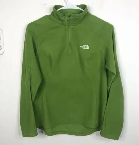 The North Face  Green Fleece 1/4 Zip Pullover Polartec Sweater Jacket Women's M