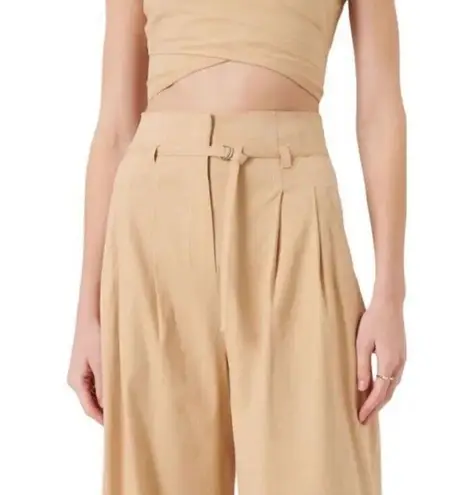 Derek Lam 10 Crosby NWT Sergio Linen Blend High Waist Wide Leg Pants Size 6