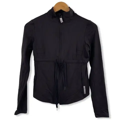 Splits59 Black Zip Front Drawstring Jacket Small