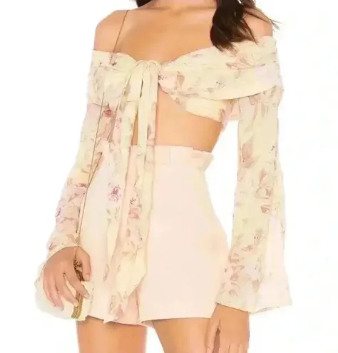 Majorelle revolve adjustable tie front rum runner top