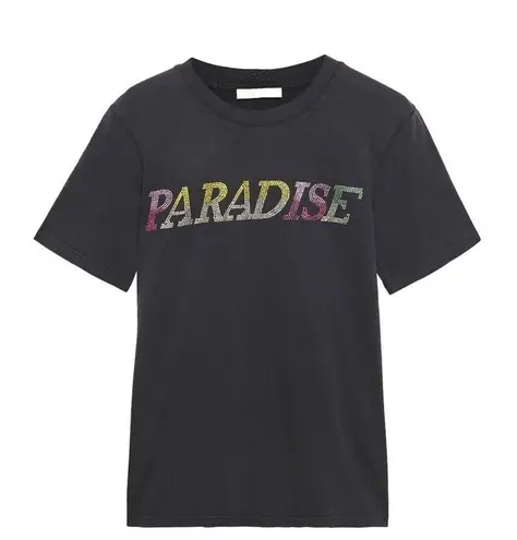 Maje NEW Tasvegas Paradise Rhinestone T-Shirt size 1 Black