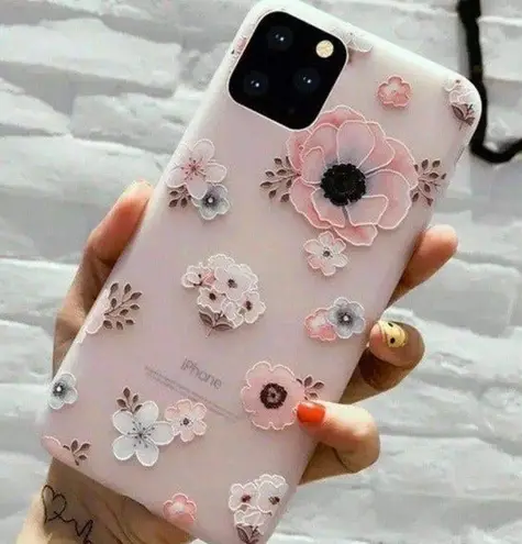 Iphone 12/12 pro flower soft case Multi
