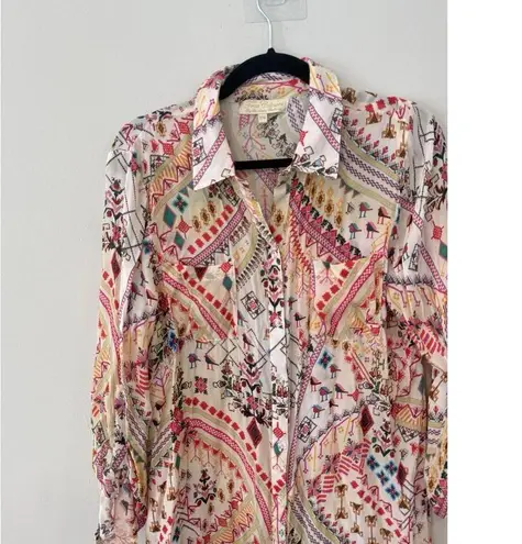 True Colours by La Moda clothing 100% silk Shirt Dress S/M . orig $289 Pink Size M