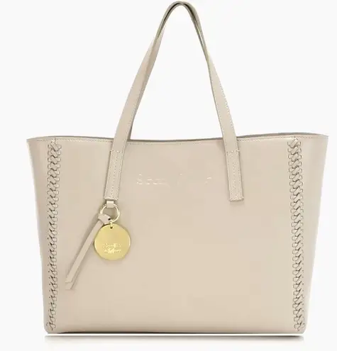 See By Chloe See by Chloé Tilda Leather Braided Tote In Cement Beige