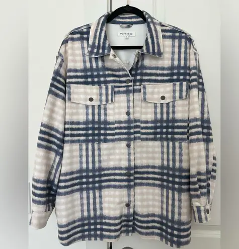 Workshop Republic Clothing Checkered Shacket - Image 3