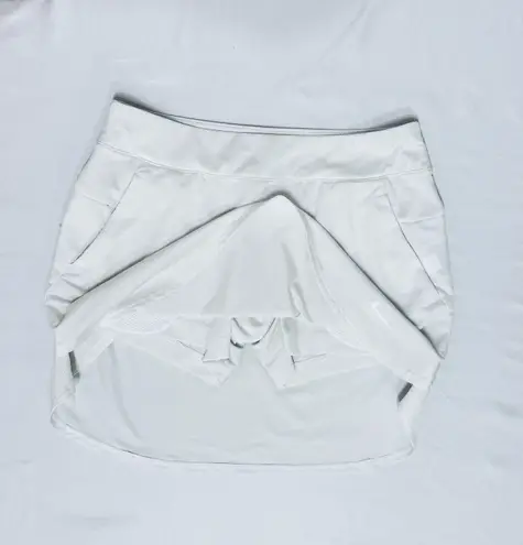 Nike Dri Fit Courtside White Tennis Skirt/Skort - M