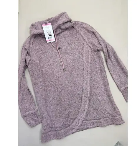 Chelsea & Theodore Set of 2 Size S Sweaters Pink Gray Cowl Neck Cozy Tops Soft