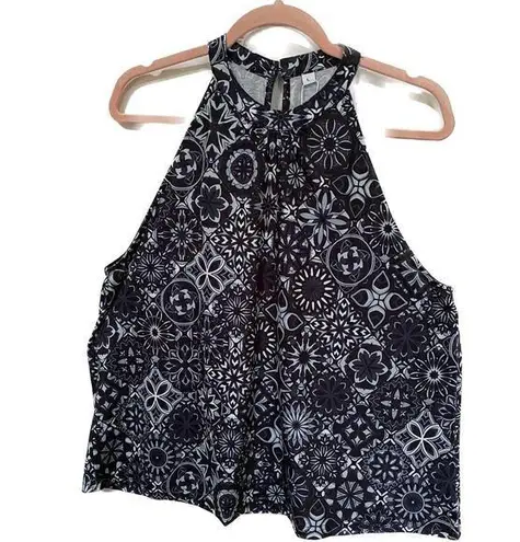 Made With Love Sleeveless Tunic Top Large Geometric Design NWT Festival Concert