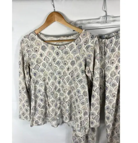 J Jill Sleep Sueded Elliptical Tee and Straight Leg Pant Set Size XS Gray