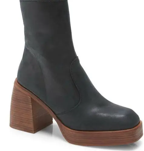 Nasty Gal Chunky Black Ankle Boots