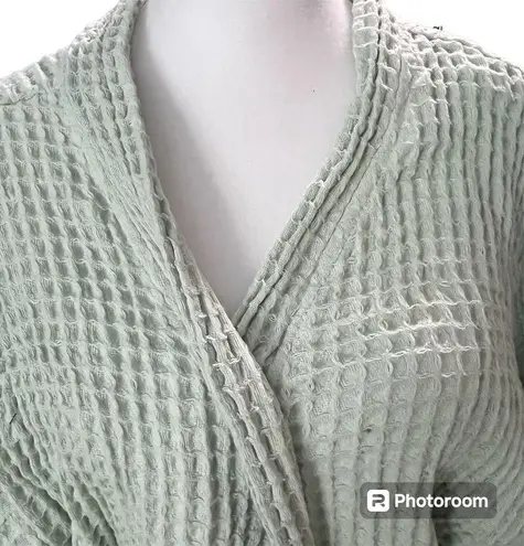 Bathen Mint Green Waffle Cotton Robe o/s Size undefined