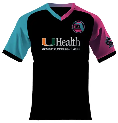 NWT XL UHealth Miami Marlins City Connect Baseball Jersey Merch Athletic Black