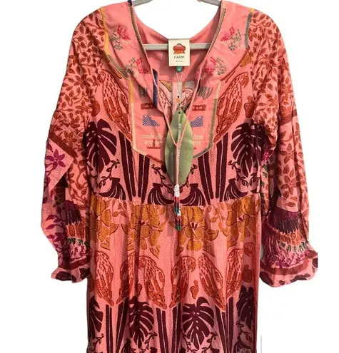 Farm Rio NWT Ainika Print Macaws Maxi Dress Size XS