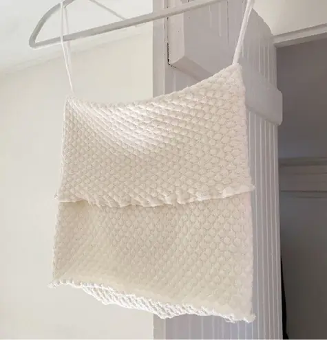 Indah Cole Mini Skirt / Tube Top in Ivory Size S Retail $114