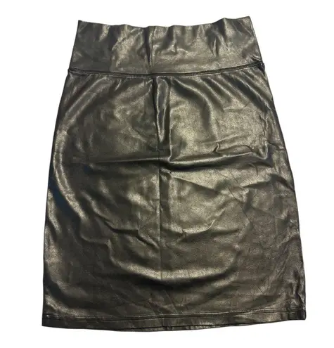 Wilfred Aritzia Faux Leather Skirt Size Medium Black
