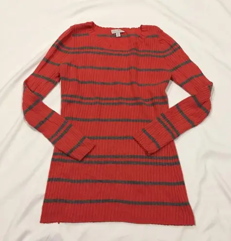 A pea in the pod Orange Maternity Sweater sz M Long Sleeve Knit Maternity Top