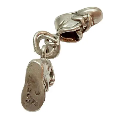 Sterling Silver 925 hanging baby shoes charm bracelets
