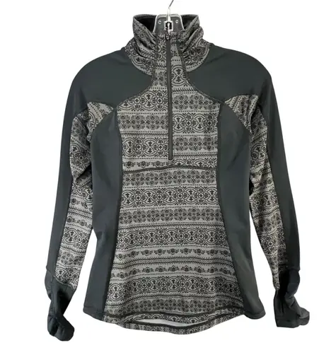 Calia Carrie Underwood Activewear Top Womens XS Gray Black 1/2 Zip Athletic Gym