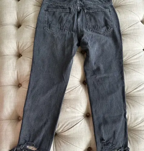 We The Free Free People  Chewed Up Midrise Straight Jean in Black Size: 27  $98 MSRP Exactly as pictured  Worn a few times, perfect condition still  Destroyed hems add a dose of lived-in style to straight-leg jeans that are ready for the weekend. No refunds or cancellations - Image 7