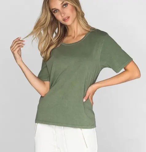 CHLRDR Brynley Cotton Tee in Forest Green Size undefined