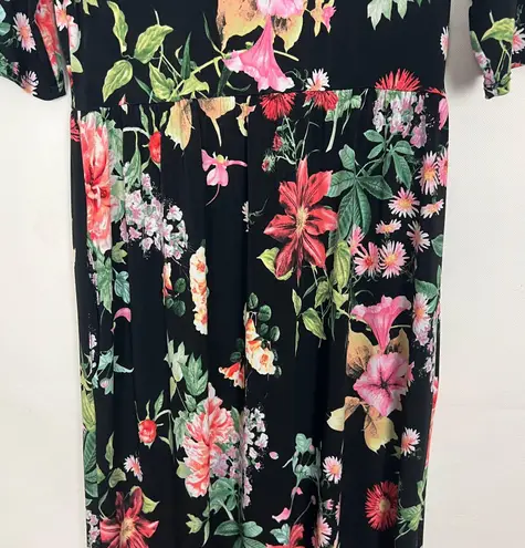 Beeson River Floral Maxi Pullover Dress Size Small Pink