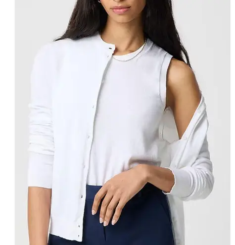 J. Crew Factor White Classic Sweater Shell Layering Slim Fit XS New