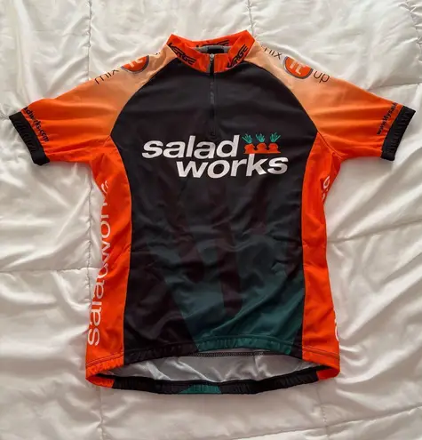 Verge Sport Women’s Cycling Jersey – Saladworks Team – Size L Orange Size L