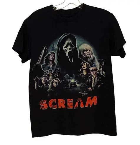 Black Scream iconic Horror Movie Cotton Graphic Tee T