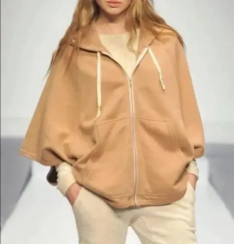 Wilfred Free Aritzia Womens Cape Brown Caron Hoodie Full Zip Poncho Casual Small - Image 1