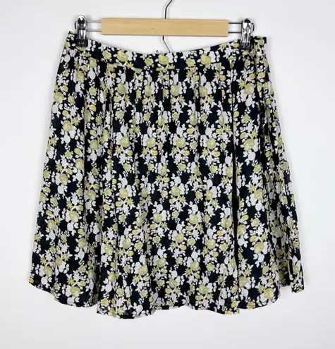 Tiare Hawaii  Skirt Floral Mini Black Yellow White Size M/L - Image 1