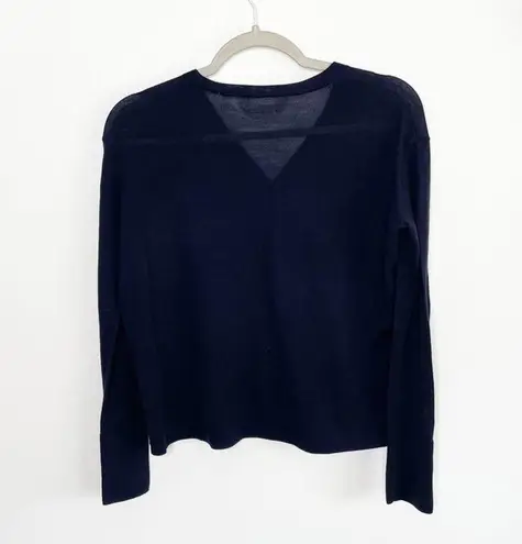 Everlane  Navy Blue Boxy Button Up Cardigan Size XS