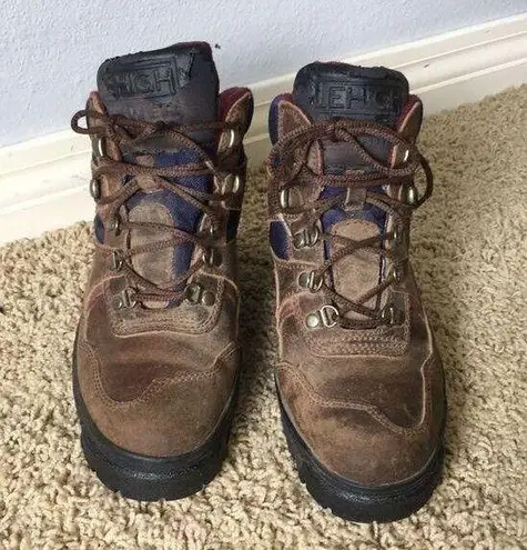 Lehigh • Women’s Steel Toe Boots Power Cushion Size 8 Brown