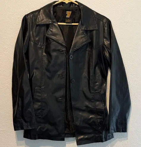 Seventy Seven Black Faux Leather Jacket