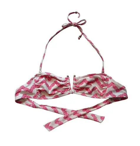 Lilly Pulitzer for Target Bikini Swim Top Pink Pineapple, Sz S