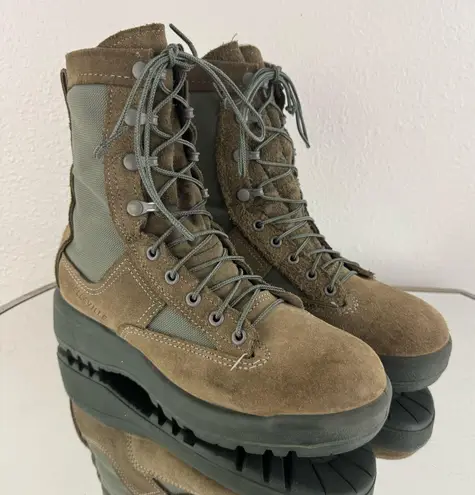 BELLEVILLE Mens Green Air Force Temperate Weather Vibram Lace Up Combat Boots Size 6.5