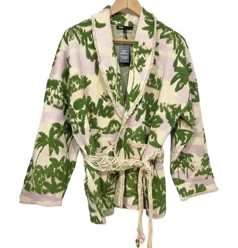 Maje NWT Aloha Cardigan with Palm Tree Motifs