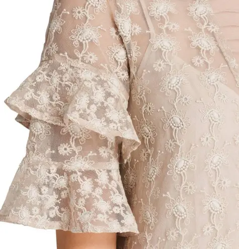 ALLSAINTS Henrietta Ruffle Dress, Oyster White